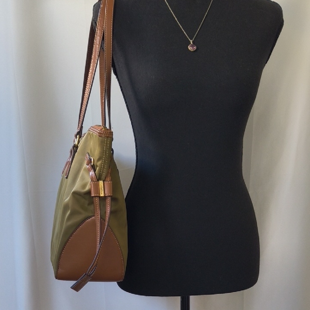 Y2K Calvin Klein Canvas & Leather Tote Bag